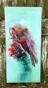 New Zealand Parrot, the Kaka - Outdoor Garden Art Panel