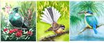 Special: A trio, Three birds of Your Choice - Outdoor Garden Art Panels x 3