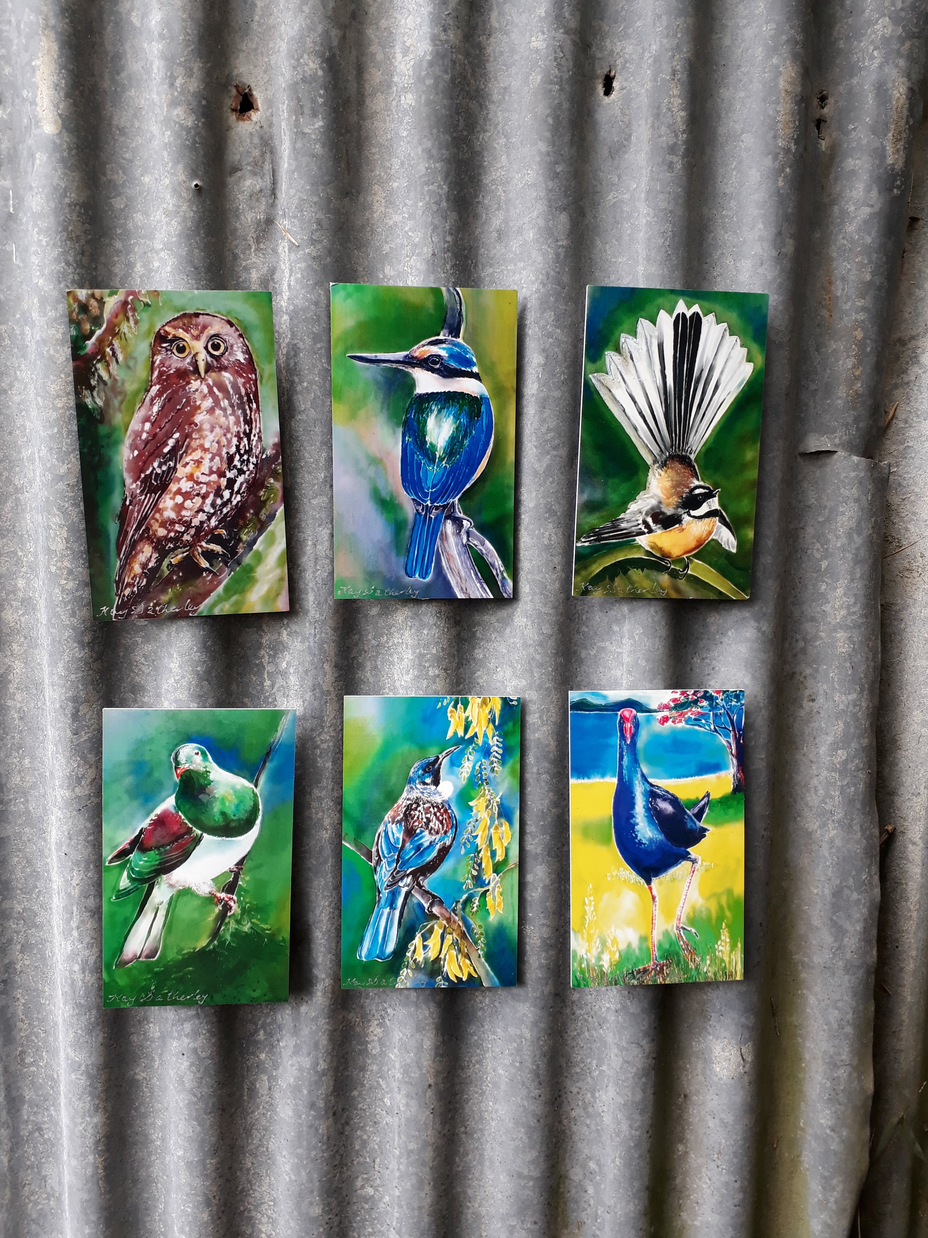 Special, three of Your Choice Outdoor Art Mini Panels - Satherley Silks NZ