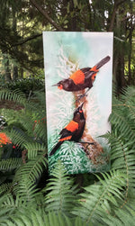 New Zealand Saddleback, Tieke - Outdoor Garden Art Panel